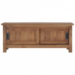 TV-Schrank 90×30×35 cm Massivholz Teak