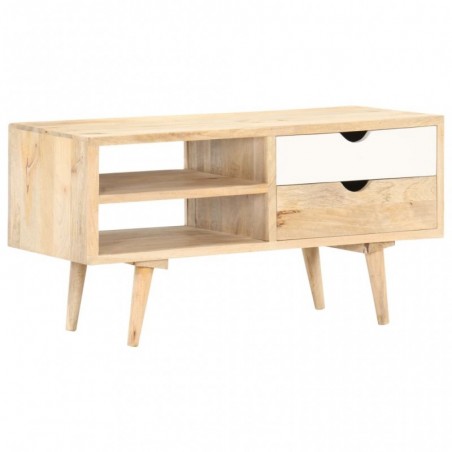 TV-Schrank 90 x 35 x 45 cm Massivholz Mango