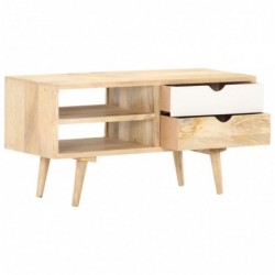 TV-Schrank 90 x 35 x 45 cm Massivholz Mango