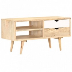 TV-Schrank 90 x 35 x 45 cm Massivholz Mango