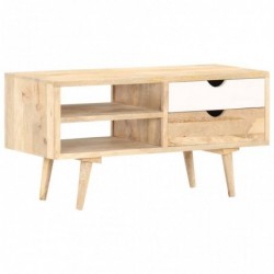 TV-Schrank 90 x 35 x 45 cm Massivholz Mango