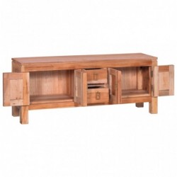 TV-Schrank 110x30x45 cm Massivholz Mahagoni