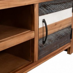 TV-Schrank Akazie Massivholz 120x35x40 cm