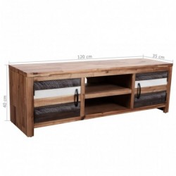 TV-Schrank Akazie Massivholz 120x35x40 cm