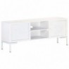 TV-Schrank Weiß 115x30x46 cm Massivholz Mango