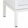 TV-Schrank Weiß 115x30x46 cm Massivholz Mango