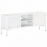 TV-Schrank Weiß 115x30x46 cm Massivholz Mango