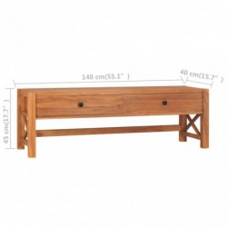 TV-Schrank 140x40x45 cm Recyceltes Teak