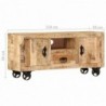 TV-Schrank Raues Mangoholz 110x30x50 cm