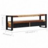 TV-Schrank 120×30×40 cm Massivholz