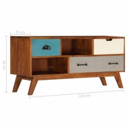 TV-Schrank mit 3 Schubladen 110 x 35 x 50 cm Akazienholz Massiv