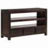 TV-Schrank Akazienholz Massiv 90x30x55 cm Dunkelbraun