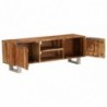 TV-Schrank Massivholz mit Honig-Finish 118 x 30 x 40cm