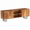 TV-Schrank Massivholz mit Honig-Finish 118 x 30 x 40cm