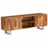 TV-Schrank Massivholz mit Honig-Finish 118 x 30 x 40cm