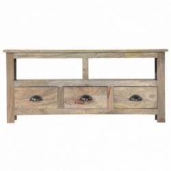 TV-Schrank 110 x 30 x 50 cm Massivholz Mango