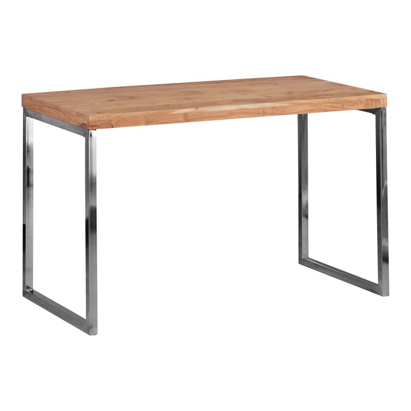 Wohnling Schreibtisch GUNA Massivholz Akazie | Computertisch 120 x 60 cm aus echtem Holz | Laptoptisch im Landhaus-Stil | Kon