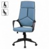 Amstyle Bürostuhl Stoffbezug Blau Schreibtischstuhl Design Chefsessel Drehstuhl mit Wippmechanik u. Armlehne