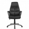 Amstyle Schreibtischstuhl Bezug Kunstleder Schwarz Bürodrehstuhl bis 120 kg | Design Drehstuhl Höhenverstellbar | Bürosessel