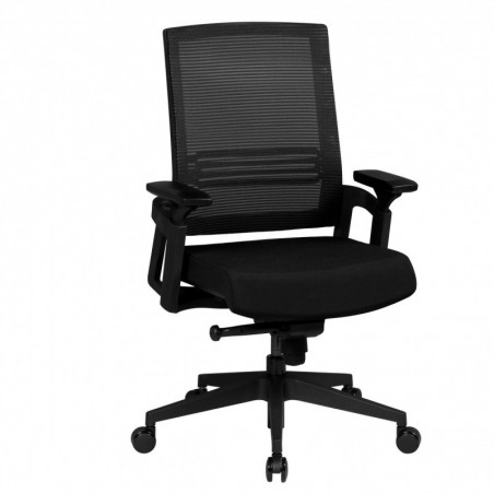 Amstyle Bürostuhl AREZZO A2 Stoffbezug Schreibtischstuhl Armlehne schwarz Chefsessel 120kg Drehstuhl Synchronmechanik