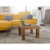 Wohnling Couchtisch Massiv-Holz Sheesham 60 cm breit Wohnzimmer-Tisch Design dunkel-braun Landhaus-Stil Beistelltisch