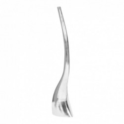 Wohnling Deko Vase groß XL Aluminium modern mit 1 Öffnung in Silber | Hohe Alu Blumenvase handgefertigt | Große Dekovase für
