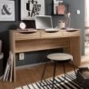 Wohnling Schreibtisch MASSA 120 cm | Design Büro-Tisch in Sonoma Eiche | Moderner Computer-Tisch mit 3 Schubladen und Staurau
