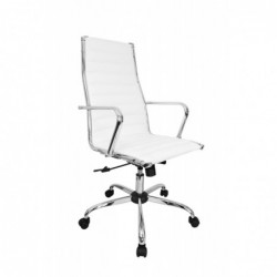 Amstyle Bürostuhl Bezug Kunst-Leder Schreibtischstuhl Weiß X-XL 110 kg Chefsessel höhenverstellbar Drehstuhl