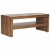 Wohnling Couchtisch Massiv-Holz Durban Sheesham 110 cm breit Wohnzimmer-Tisch Design braun Landhaus-Stil Beistelltisch