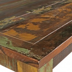 Wohnling Esszimmertisch KALKUTTA 80 x 80 x 76 cm Mango Shabby Chic Massiv-Holz | Design Landhaus Esstisch Bootsholz | Tisch f