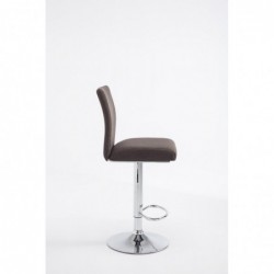2er Set Barhocker Köln Stoff chrom