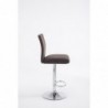 2er Set Barhocker Köln Stoff chrom