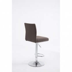 2er Set Barhocker Köln Stoff chrom