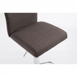 2er Set Barhocker Köln Stoff chrom