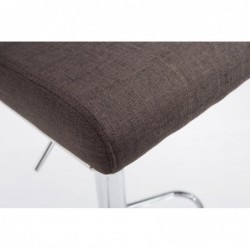 2er Set Barhocker Köln Stoff chrom
