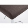 2er Set Barhocker Köln Stoff chrom