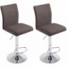 2er Set Barhocker Köln Stoff chrom