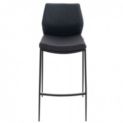 Barhocker Matola Stoff schwarz