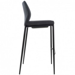 Barhocker Matola Stoff schwarz
