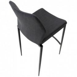 Barhocker Matola Stoff schwarz