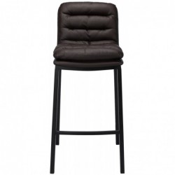 Barhocker Dundalk Kunstleder schwarz