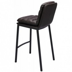 Barhocker Dundalk Kunstleder schwarz