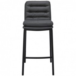 Barhocker Dundalk Kunstleder schwarz