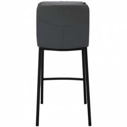 Barhocker Dundalk Kunstleder schwarz