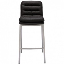 Barhocker Dundalk Kunstleder edelstahl