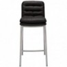 Barhocker Dundalk Kunstleder edelstahl