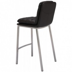 Barhocker Dundalk Kunstleder edelstahl