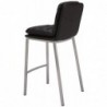 Barhocker Dundalk Kunstleder edelstahl