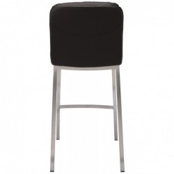 Barhocker Dundalk Kunstleder edelstahl