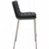 Barhocker Dundalk Kunstleder edelstahl